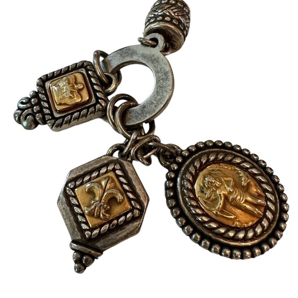 Vintage 90s Brighton Braided Leather Belt Bracelet - Picture 3 of 5